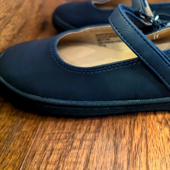NWT Girls' Omega Ballet Flats - Cat & Jack Navy Size 1 - Picture 6 of 13